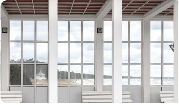 French pane window example